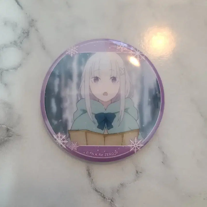 [BUNJANG] Re:Zero Starting Life in Another World Emilia Can Badge / 리제로 리제로부터 시작하는 이세계 생활 캔뱃지 에밀리아
