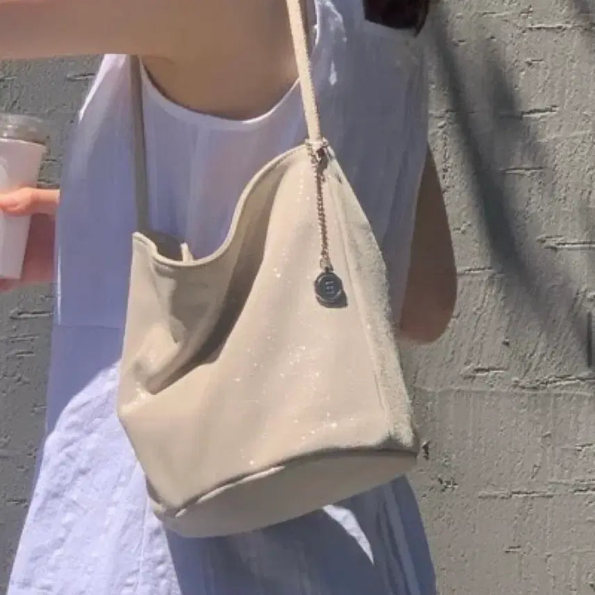 [BUNJANG] Minuit Mint Tobo Bag Shining Ivory / 미닛뮤트 토보백 샤이닝 아이보리