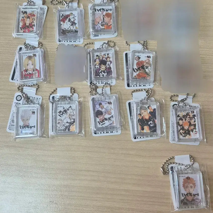 [BUNJANG] Haikyuu!! Comic Charm Keychain Bundle Set (12 pcs) / 하이큐 코믹챰 코믹참 만화책 키링 일괄 판매
