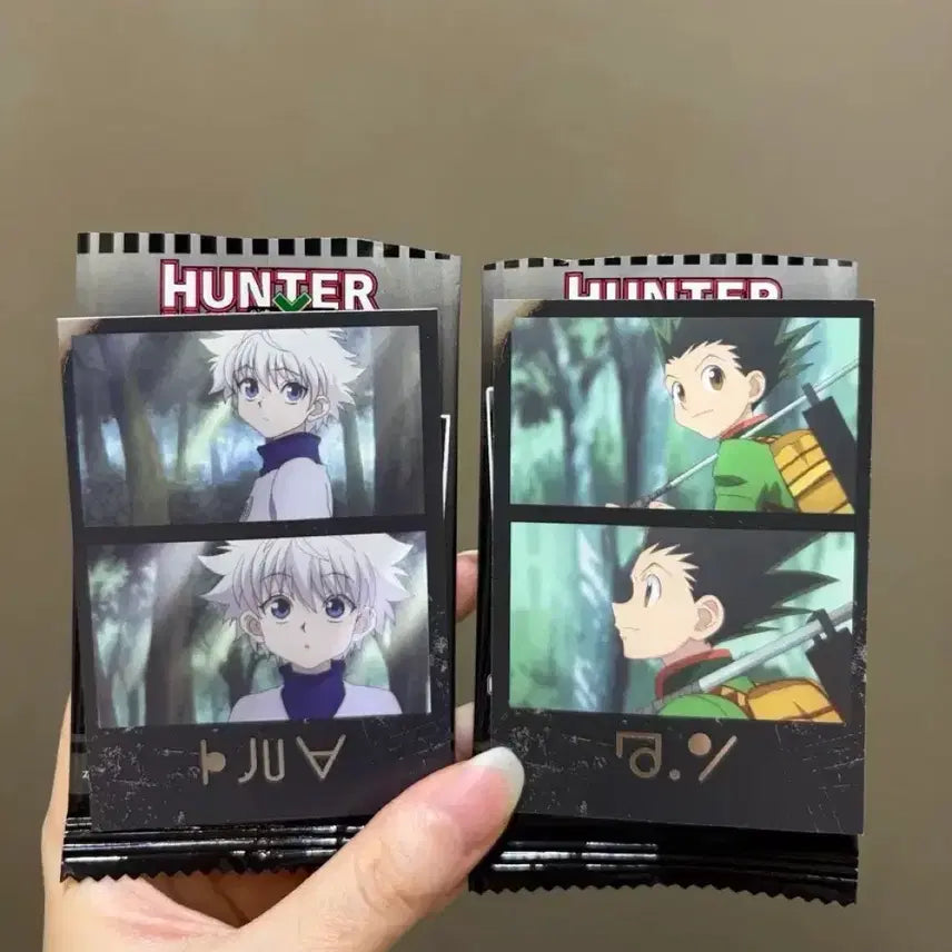 [BUNJANG] Hunter x Hunter Gon &amp; Killua Polaroid Cheki Card Set / 헌터헌터 곤 키르아 폴라로이드 체키카드