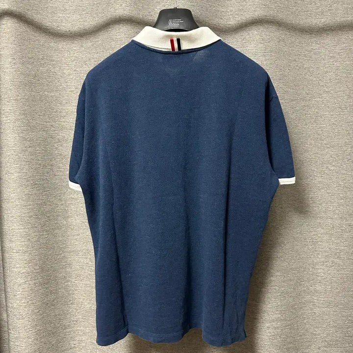 [BUNJANG] Thom Browne RWB Oversized Fit Short Sleeve Polo Dark Blue / 톰브라운 RWB 오버핏 카라 반팔티 다크블루 (3)