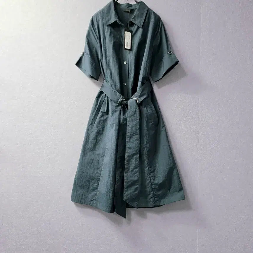 [BUNJANG] The I.Z. Belt Shirt Dress / 새상품/ 더아이잗 벨트 셔츠 원피스