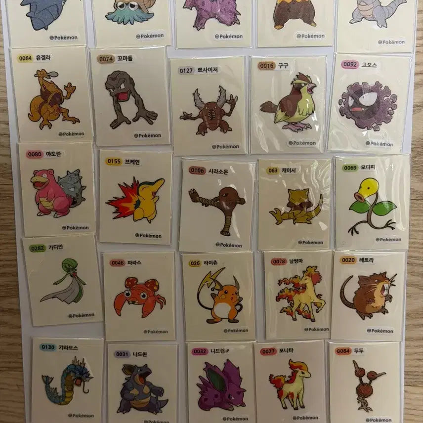 [BUNJANG] Pokemon Stickers Assorted / 매일 갱신) 포켓몬 띠부씰 여러종류