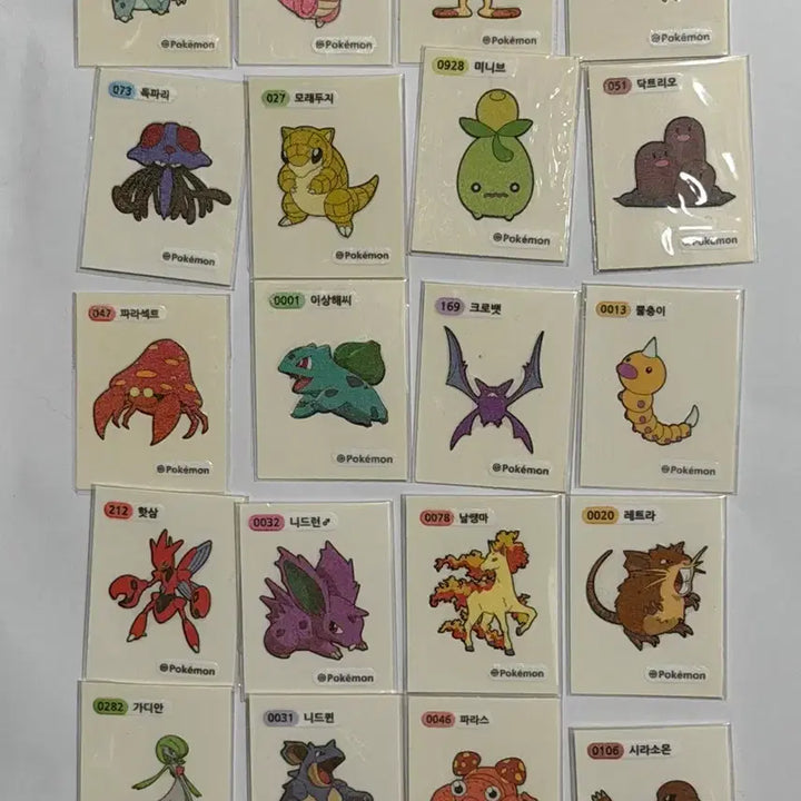 [BUNJANG] Pokemon Stickers Assorted / 매일 갱신) 포켓몬 띠부씰 여러종류