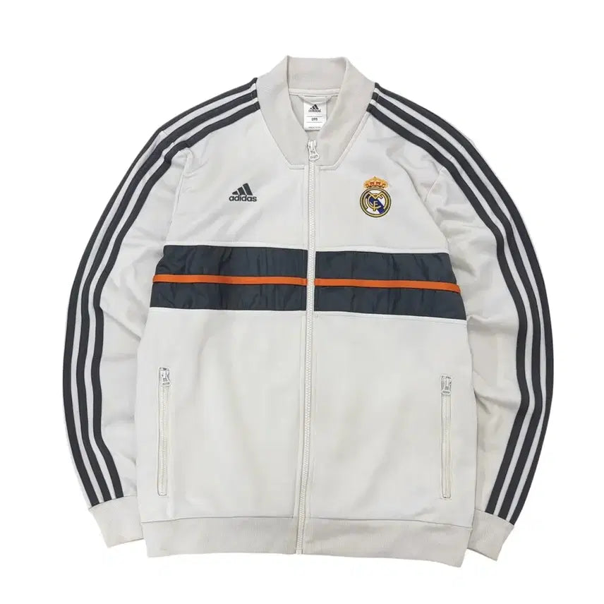 [BUNJANG] Adidas Real Madrid Track Top Football Jersey White (M) / 아디다스 레알마드리드 트랙탑 축구져지 화이트 (M)