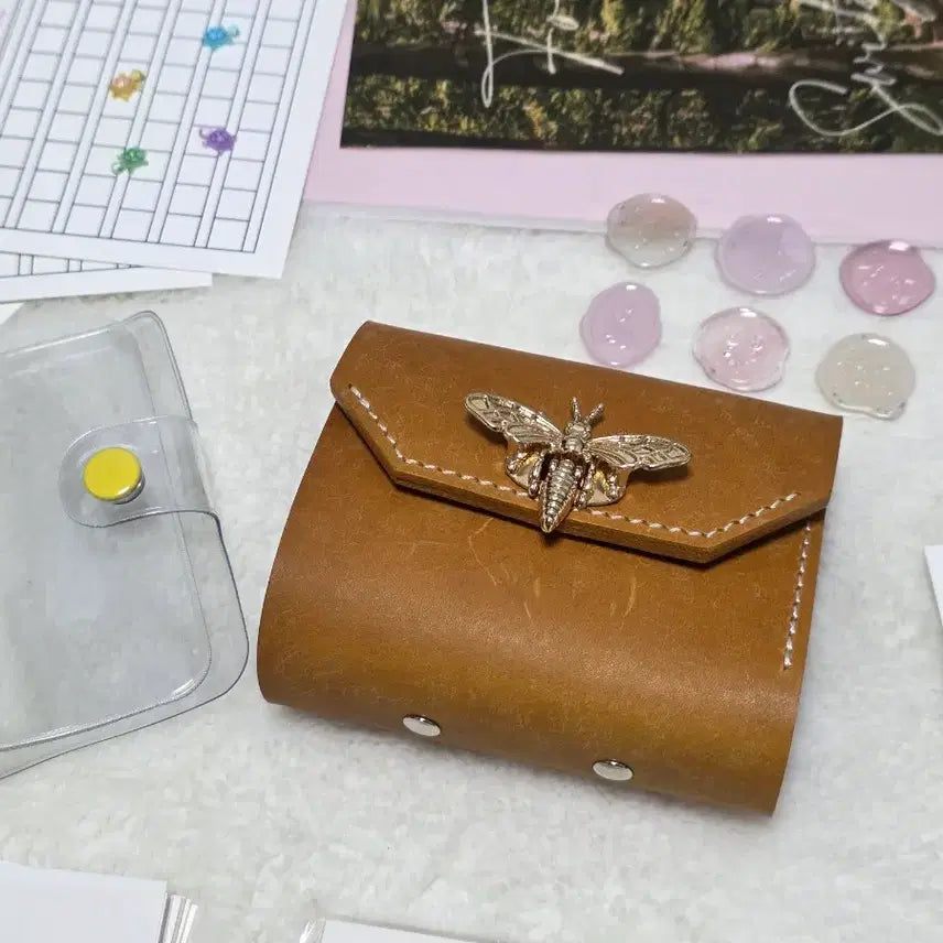 [SOLD OUT] 꿀벌장식 3공 미니 가죽 다이어리외 일괄판매