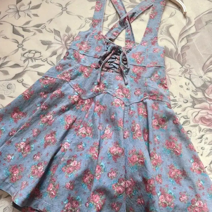[BUNJANG] Liz Lisa Hanagara Corset Dress Floral Princess / 리즈리사 고전 하나가라 코르셋 원피스 히메카지 히메갸루 라떼갸루 플로럴