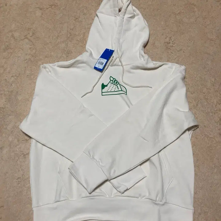 [BUNJANG] Adidas Stan Smith Off-White Hoodie L / 아디다스 스탠스미스 후드 오프화이트 L