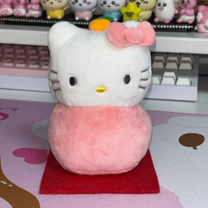 [BUNJANG] Hello Kitty Kagami Mochi Plush / 헬로키티 카가미모찌 인형