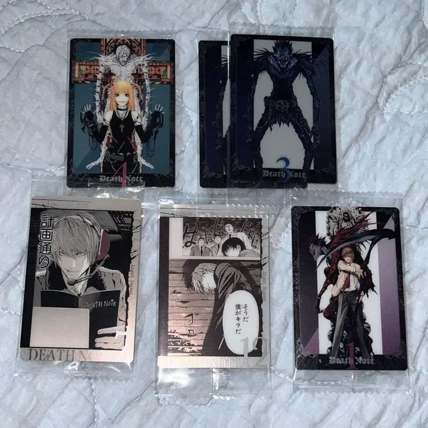 [BUNJANG] Death Note Wafer Card Set - Light, Misa, Ryuk (Sealed Bundle) / 데스노트 웨하스 카드 라이토 미사 류크  미개봉 일괄