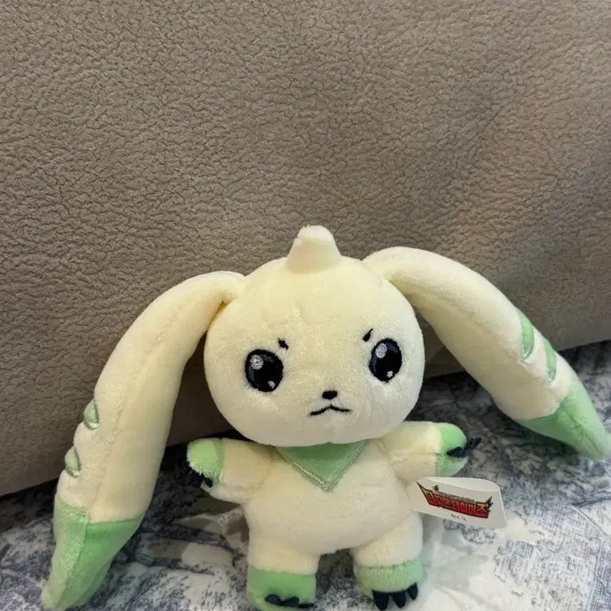 [BUNJANG] Digimon Tamers Terriermon Lopmon Plush Keychain Set / <한정특가> 정품 디지몬 테이머즈 인형 키링 - 테리어몬 로프몬 세트