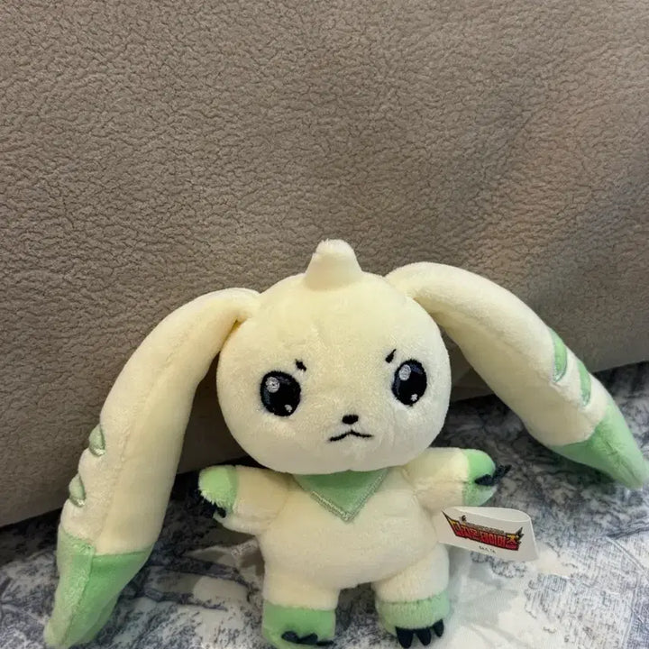 [BUNJANG] Digimon Tamers Terriermon Lopmon Plush Keychain Set / <한정특가> 정품 디지몬 테이머즈 인형 키링 - 테리어몬 로프몬 세트