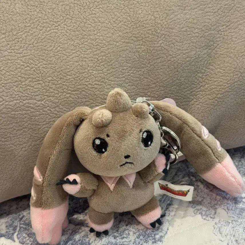[BUNJANG] Digimon Tamers Terriermon Lopmon Plush Keychain Set / <한정특가> 정품 디지몬 테이머즈 인형 키링 - 테리어몬 로프몬 세트