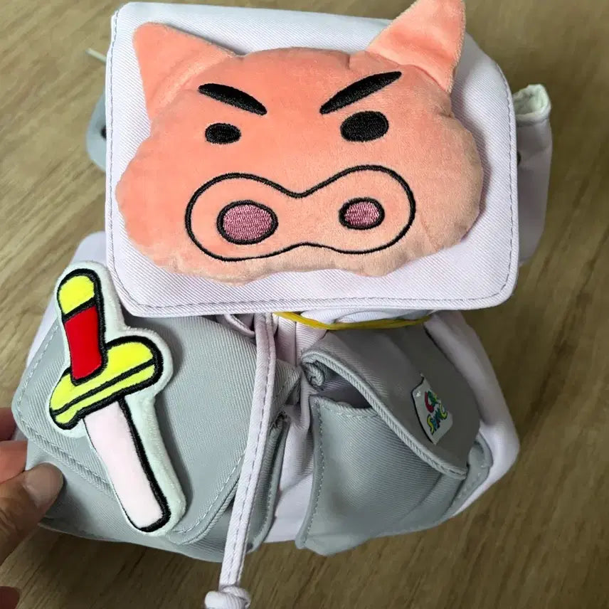 [BUNJANG] Crayon Shin-chan Buriburi Backpack Bag / (미사용) 짱구 부리부리 백팩 가방