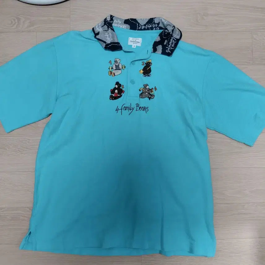 [BUNJANG] CASTELBAJAC SPORT Embroidered Short Sleeve Knit Mint Blue / 까스텔바작 스포츠 민트블루 자수 반팔 니트