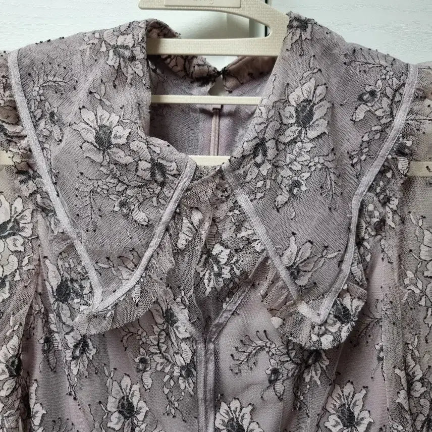 [BUNJANG] It Michaa Lace Dress Lilac S / 잇미샤 레이스 원피스 S