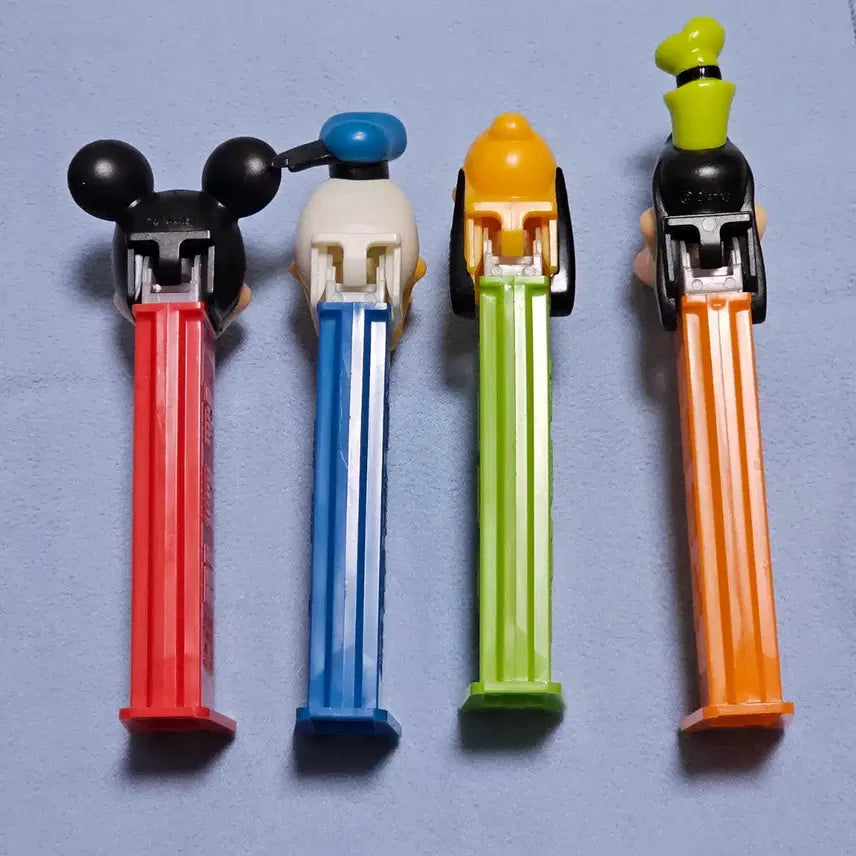 [BUNJANG] Disney Characters Pez Dispenser Set (Mickey Mouse, Goofy, Pluto, Donald Duck) / 디즈니 캐릭터 페즈 디스펜서 4종 피규어(미키마우스 구피 플루토 도날드덕