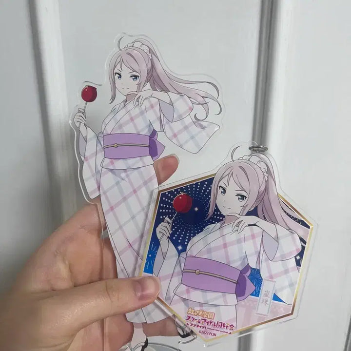 [BUNJANG] Love Live! Nijigasaki High School Idol Club Ranzu Shou Yukata Acrylic Stand &amp; Keychain Bundle Set / [일괄] 러브라이브 니지동 쇼우 란쥬 아크릴스탠드 키링