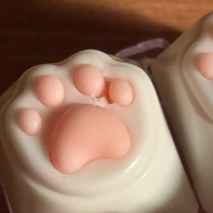 [BUNJANG] Cat Paw Clicker Keycap Keychain Set / 고양이 발바닥 클릭커 키캡 키링