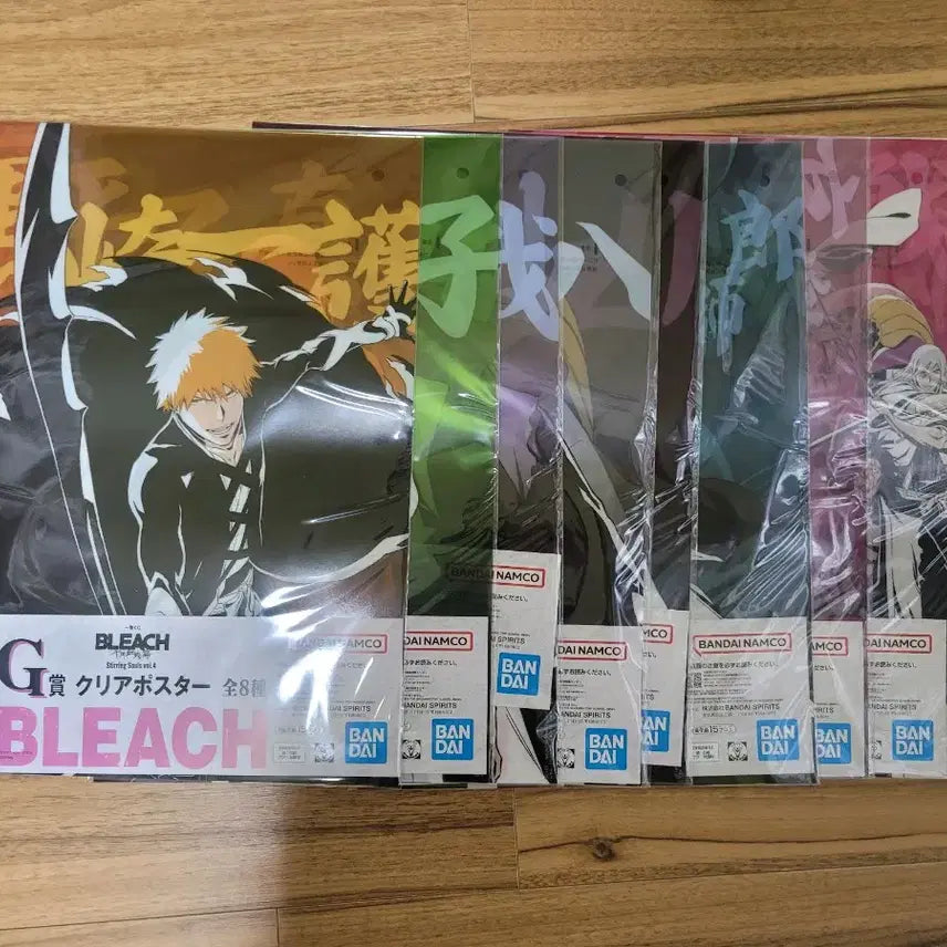 [BUNJANG] Bleach Ichiban Kuji G Prize Clear Poster Full Set + H Prize Service / 블리치 제일복권 G상 클리어 포스터 전종 세트 H상 2개 서비스