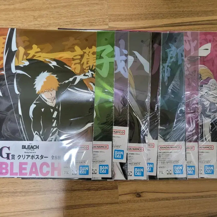 [BUNJANG] Bleach Ichiban Kuji G Prize Clear Poster Full Set + H Prize Service / 블리치 제일복권 G상 클리어 포스터 전종 세트 H상 2개 서비스