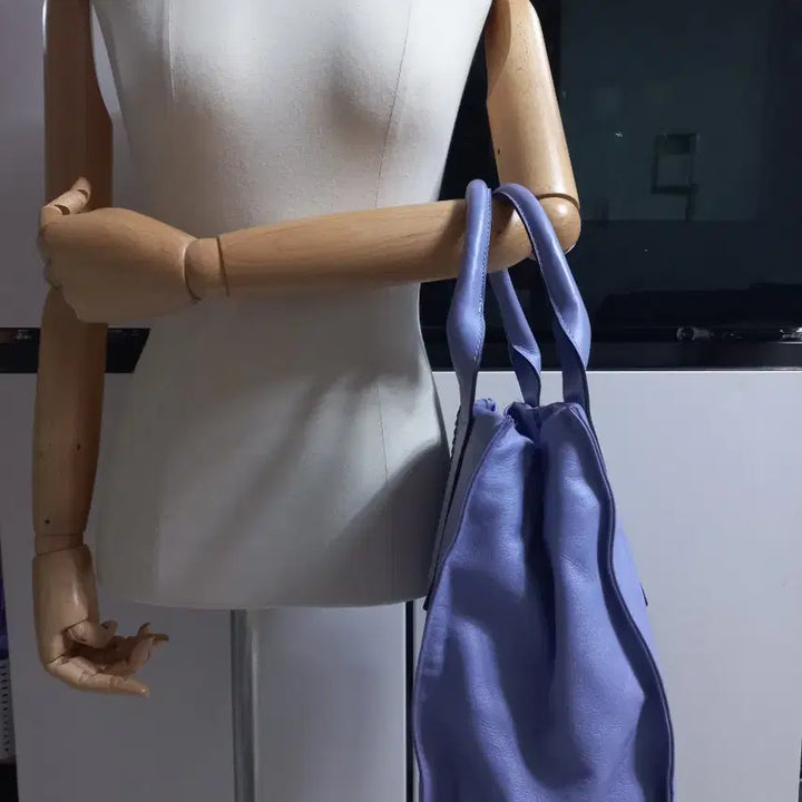 [BUNJANG] Plinio Visona Lambskin Tote Bag Lavender Purple / 정품. 플리니오비조나 램스킨 토트백. 라벤더퍼플