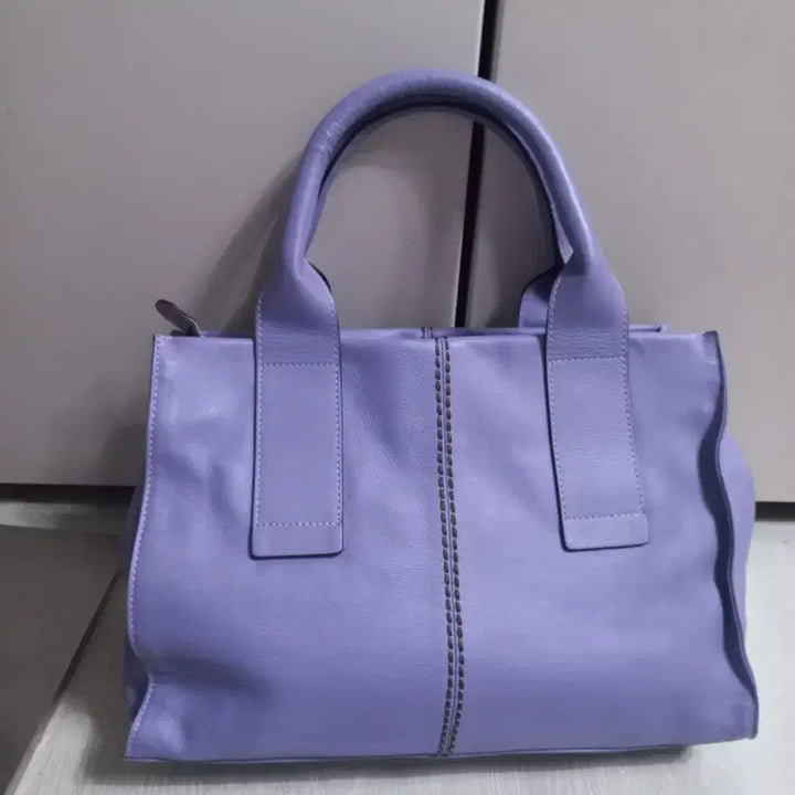 [BUNJANG] Plinio Visona Lambskin Tote Bag Lavender Purple / 정품. 플리니오비조나 램스킨 토트백. 라벤더퍼플