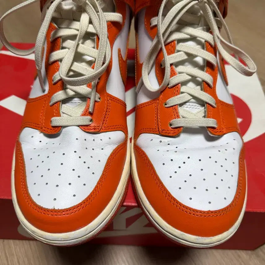 [BUNJANG] Nike Dunk High Retro Orange Blaze / 나이키 덩크 하이 레트로 오렌지 블레이즈 270