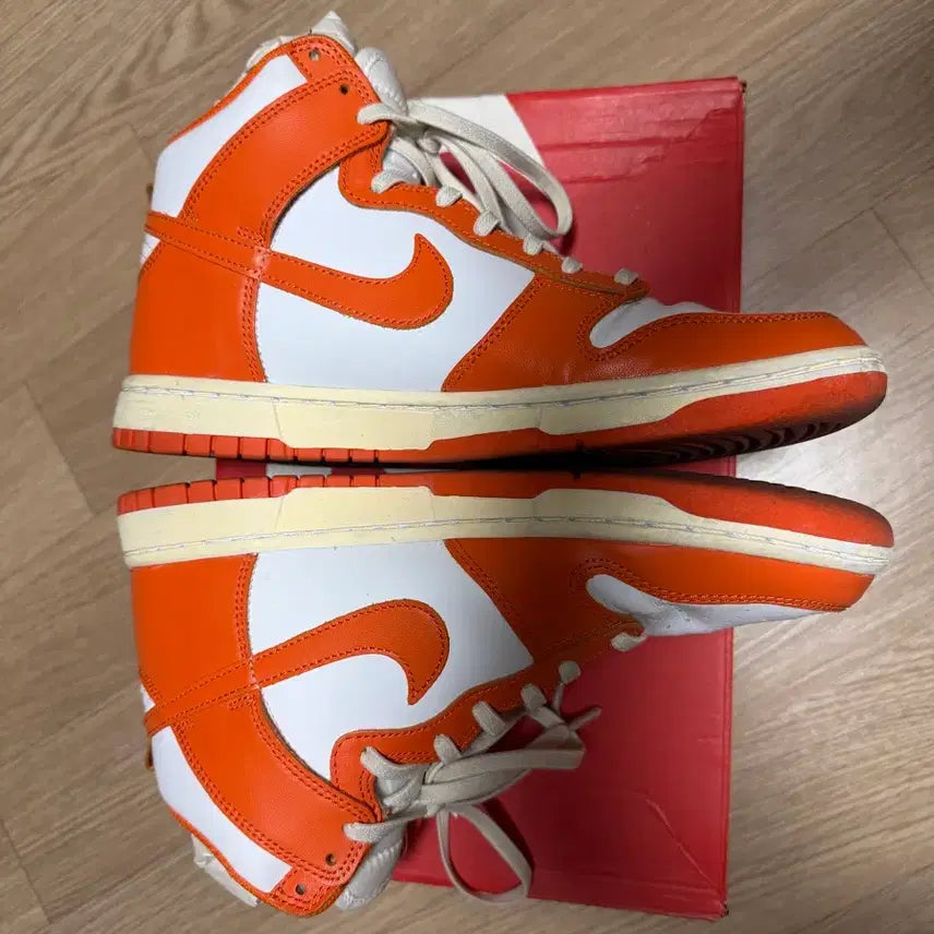 [BUNJANG] Nike Dunk High Retro Orange Blaze / 나이키 덩크 하이 레트로 오렌지 블레이즈 270