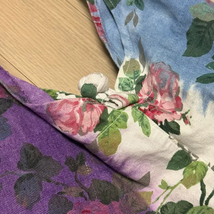 [BUNJANG] Vintage Hippie Mori Girl Shoulder Bag with Gradient Flower Pattern / 빈티지 히피 모리걸 크로스백 그라데이션 플라워 패턴 숄더백