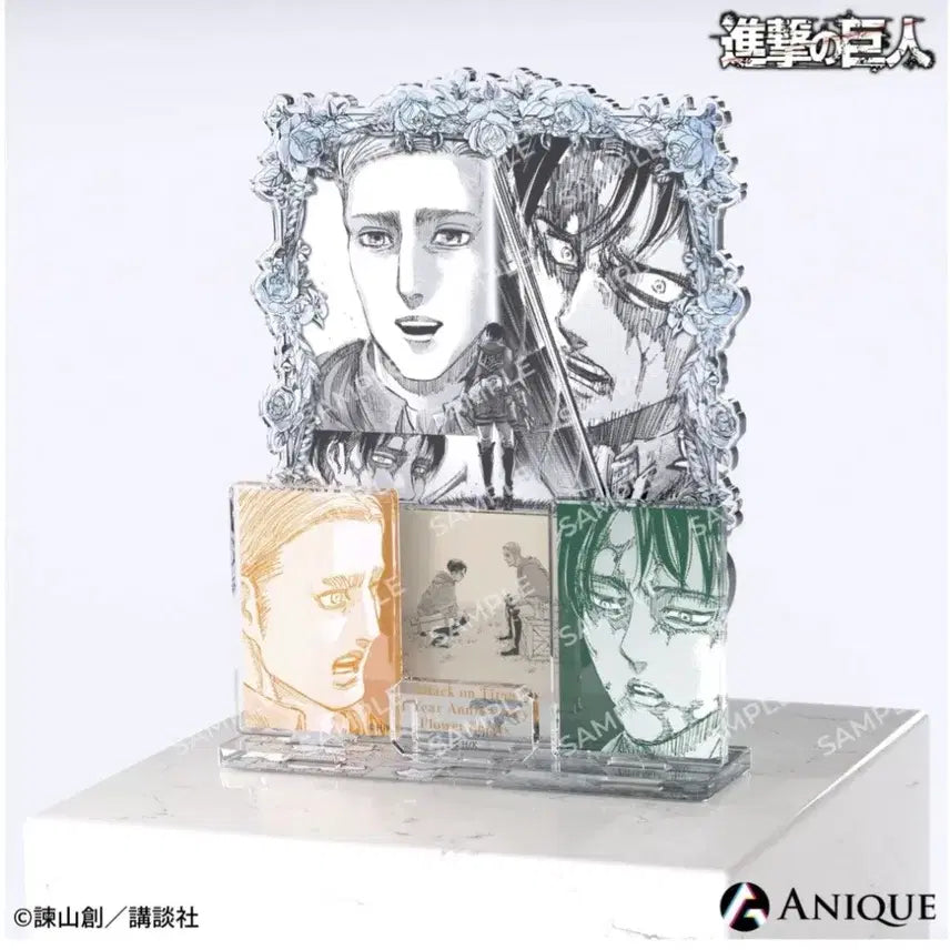 [BUNJANG] Attack on Titan Erwin &amp; Levi 1st Anniversary Diorama Acrylic Stand Figure / 진격의거인 진격거 엘빈 리바이 완결 1주년 디오라마 아크릴 스탠드 피규어