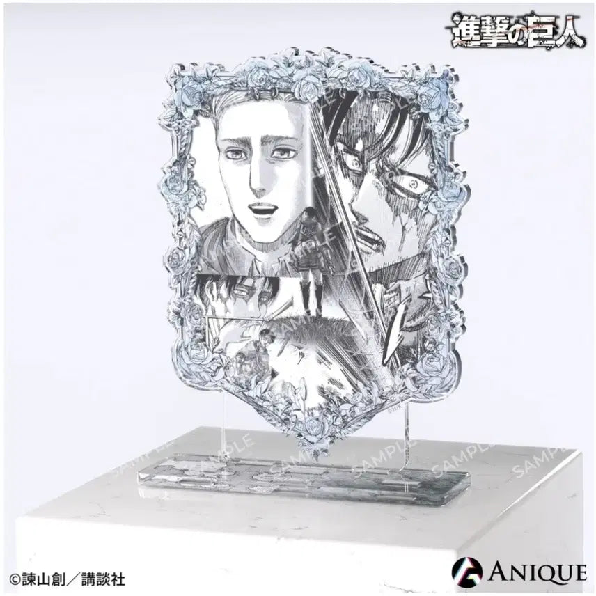 [BUNJANG] Attack on Titan Erwin &amp; Levi 1st Anniversary Diorama Acrylic Stand Figure / 진격의거인 진격거 엘빈 리바이 완결 1주년 디오라마 아크릴 스탠드 피규어