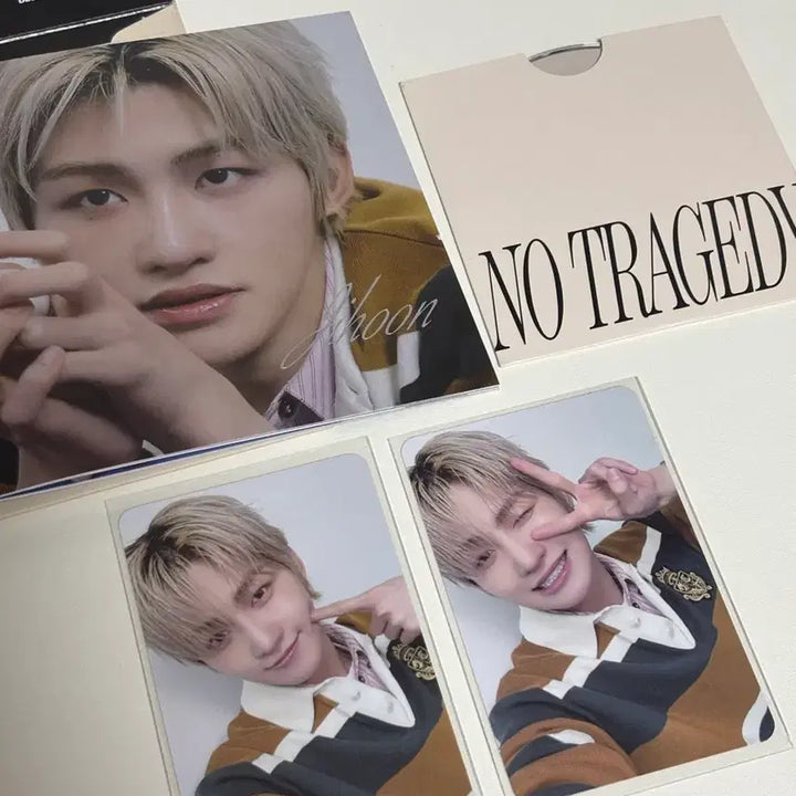 [BUNJANG] TWS Jihoon No Tragedy Compact Album Photobook Photocard / 투어스 지훈 컴팩트 앨범 포토북 포카 no tragedy blush