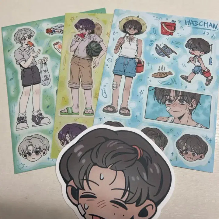 [BUNJANG] Mark Haechan Jaemin Sticker Set / (급처)마크 해찬 재민 스티커 세트