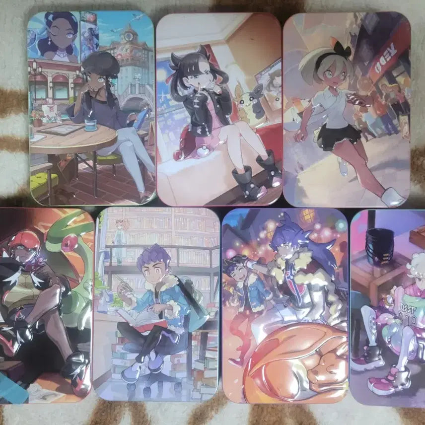 [BUNJANG] Pokemon Trading Card Game Tin Case Set (7 Types) / 포켓몬스터 카드게임 틴케이스 7종세트