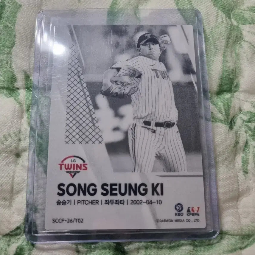 [BUNJANG] KCCF SCC LG Twins Song Seung-gi Sporty Card / {24한정}KCCF SCC LG 트윈스 송승기 스포티카드