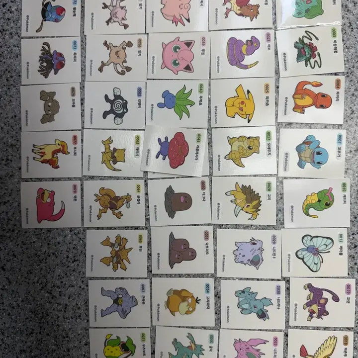 [BUNJANG] Pokemon Stickers Bundle Set / 포켓몬 띠부씰 일괄 판매