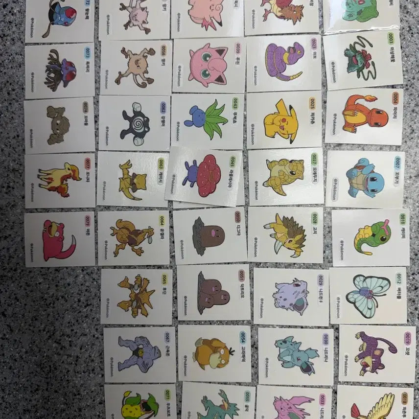 [BUNJANG] Pokemon Stickers Bundle Set / 포켓몬 띠부씰 일괄 판매
