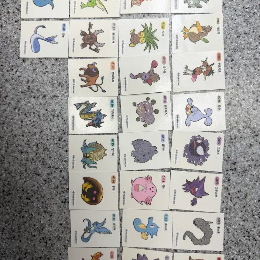 [BUNJANG] Pokemon Stickers Bundle Set / 포켓몬 띠부씰 일괄 판매