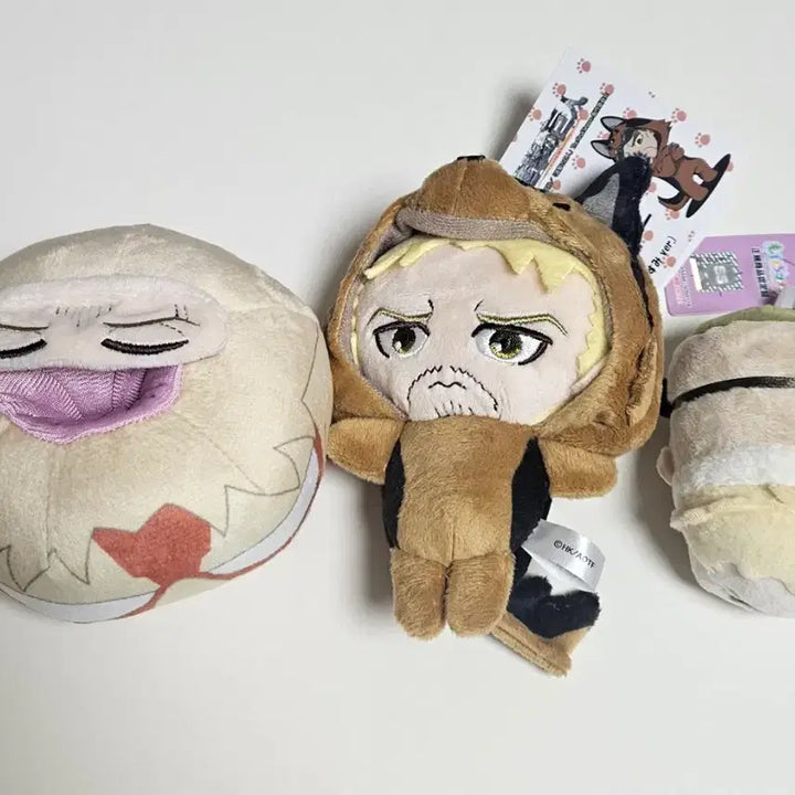 [BUNJANG] Attack on Titan "Shingeki no Kyojin" Reiner Braun Animal Gummy Plush Doll Bundle Set / 일괄) 진격의 거인 진격거 라이너 아니마루코 모찌마스 누이 인형