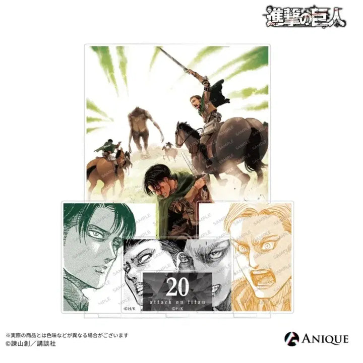 [BUNJANG] Attack on Titan Volume 20 Erwin Levi Counterattack Diorama Acrylic Stand Figure / 진격의거인 20권 엘빈 리바이 반격 디오라마 아크릴 스탠드 피규어