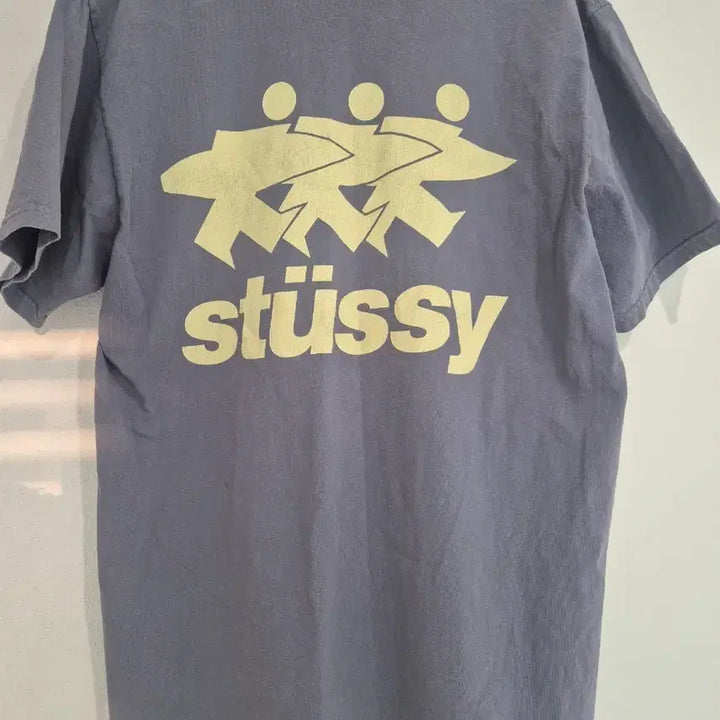 [BUNJANG] Stüssy Surfwork Pigment Dyed T-Shirt Indigo / 스투시 서프워크 피그먼트 다이드 티셔츠 인디고 사이즈100