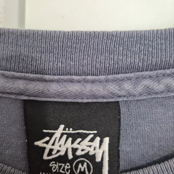 [BUNJANG] Stüssy Surfwork Pigment Dyed T-Shirt Indigo / 스투시 서프워크 피그먼트 다이드 티셔츠 인디고 사이즈100