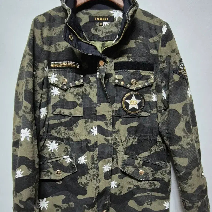 [BUNJANG] EGOIST Camouflage Military Field Jacket Size 55 / 에고이스트 카모플라쥬 밀리터리 야상 자켓 55