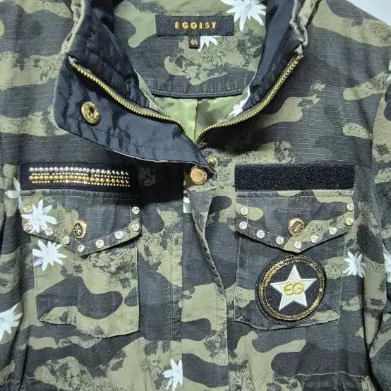 [BUNJANG] EGOIST Camouflage Military Field Jacket Size 55 / 에고이스트 카모플라쥬 밀리터리 야상 자켓 55
