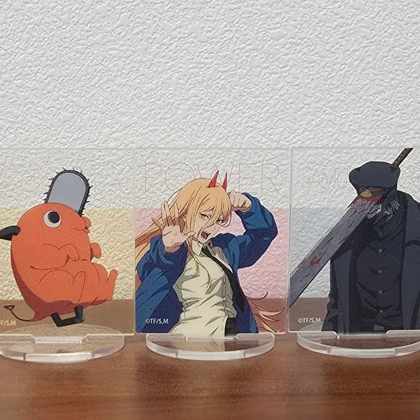 [BUNJANG] Chainsaw Man Ensky Mini Acrylic Standee / 체인소맨 엔스카이 미니 아크릴 포치타 파워