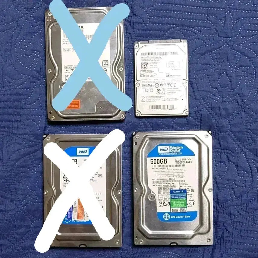 [BUNJANG] Toshiba, WD, Samsung, Seagate SATA3 HDDs (500GB, 1TB) / 하드디스크 SATA3 HDD 모음전 (500GB, 1TB)