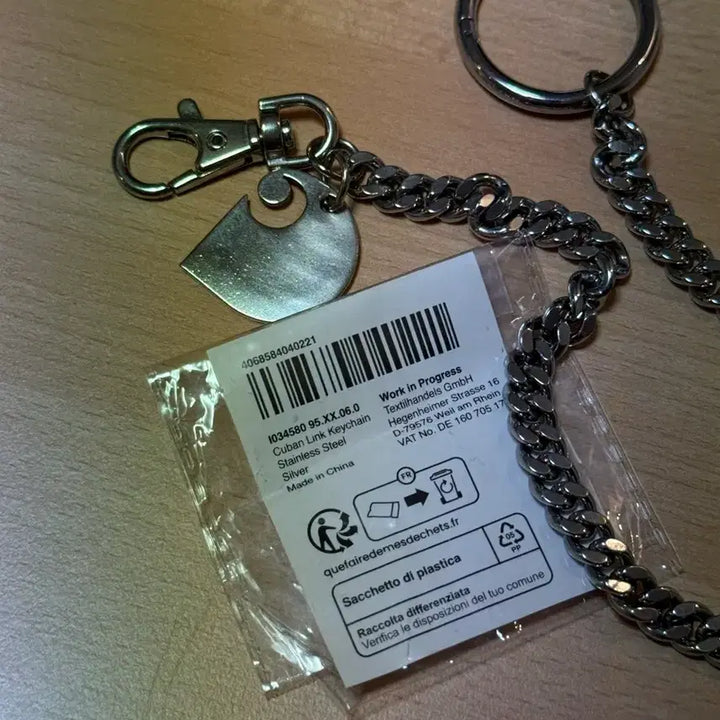 [BUNJANG] Carhartt WIP Cuban Link Keychain Stainless Steel / 칼하트 wip 쿠반 링크 키체인