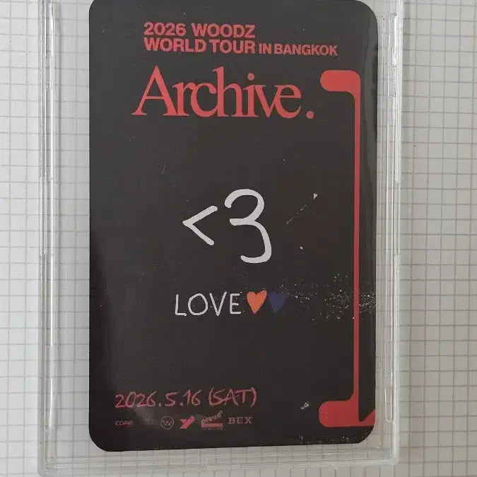 [BUNJANG] WOODZ (Cho Seung Youn) Bangkok Concert Commemorative Photocard / 우즈(조승연) 방콕 콘서트 기념포카