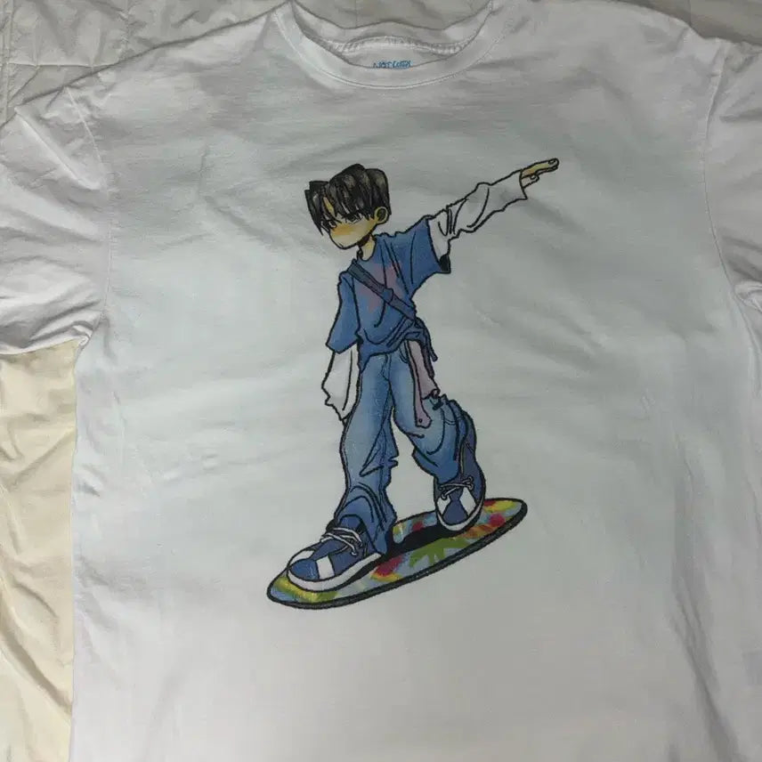 [BUNJANG] NCT WISH Yushi Surf Color Pop-up T-Shirt / 엔시티 위시 유우시 서프 컬러 팝업 티셔츠 nct wish surf